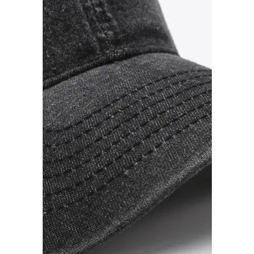 Black Denim Baseball Cap