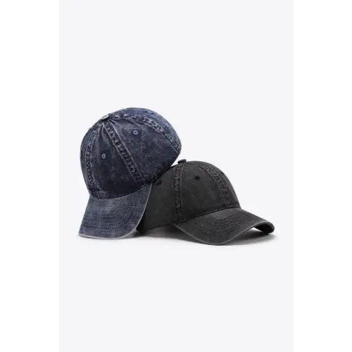 Black Denim Baseball Cap