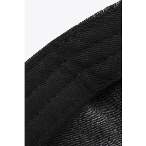Black Denim Baseball Cap