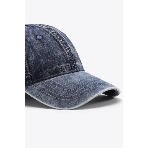 Black Denim Baseball Cap