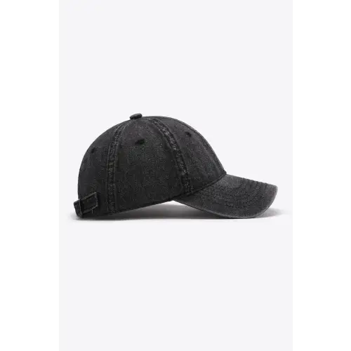 Black Denim Baseball Cap