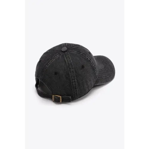 Black Denim Baseball Cap