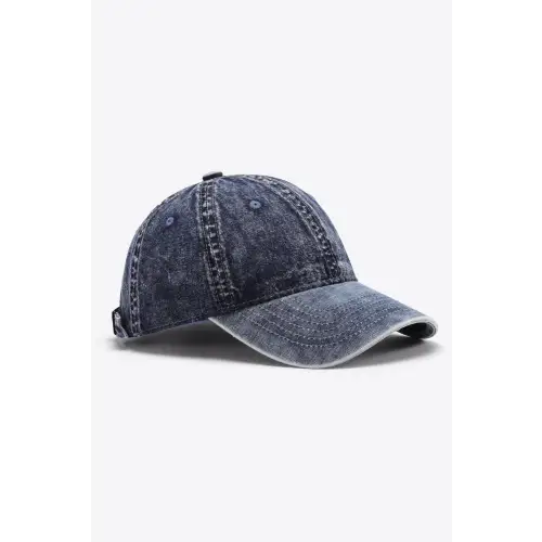 Black Denim Baseball Cap