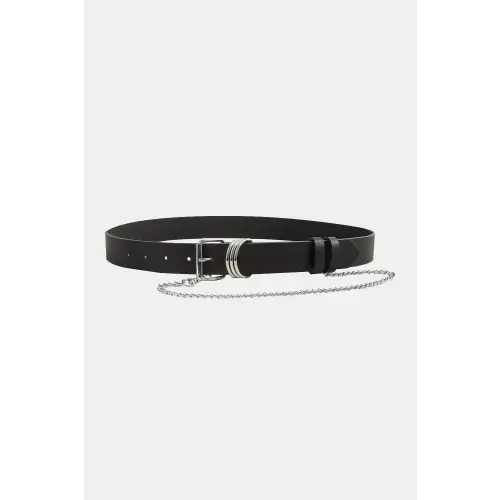 Black Alloy Chain Belt