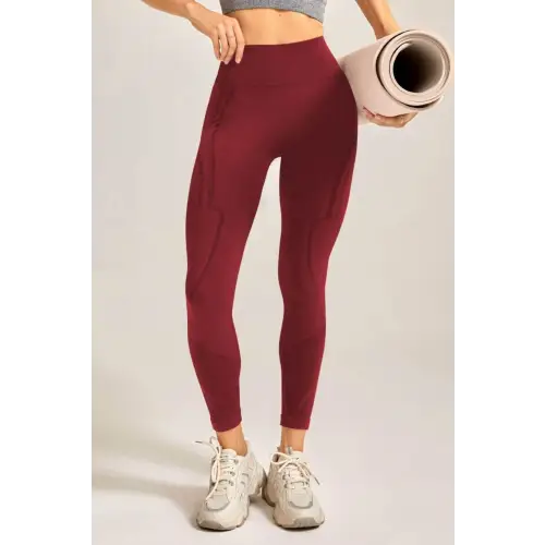 Sleek Black Wide Waistband Leggings