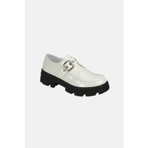 Forever Link Platform Loafers White