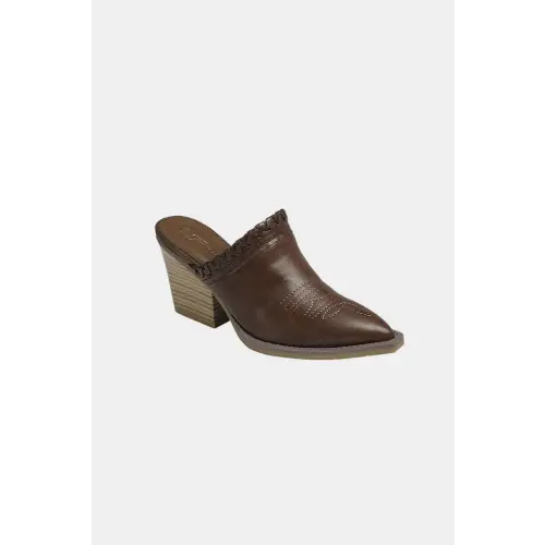 Forever Link Pointy Toe Mules Brown