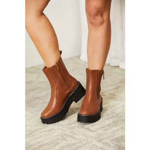 Sleek Zip Boots