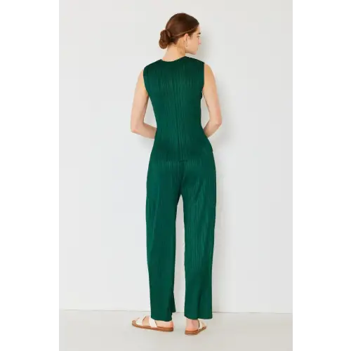 Sleek Pleated Jumpsuit