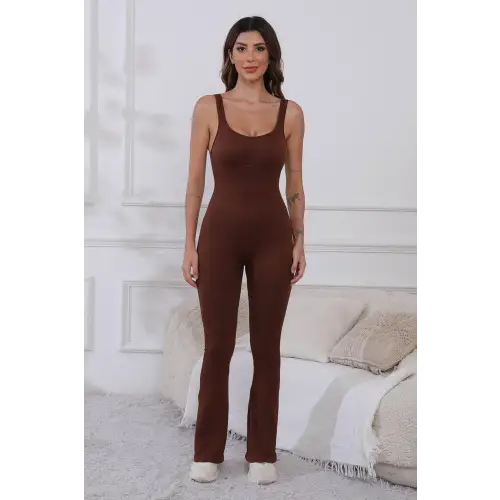 Black and Brownie Active Jumpsuit
