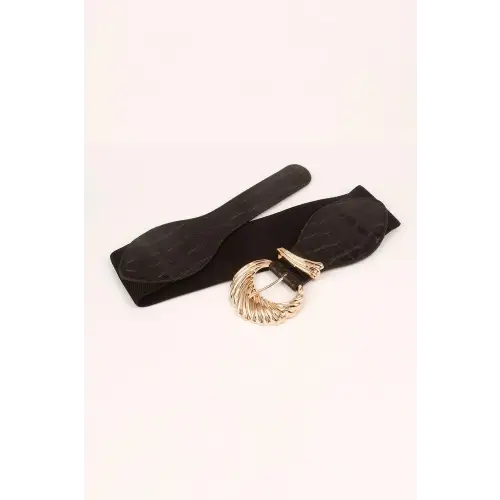 Black Crocodile Belt