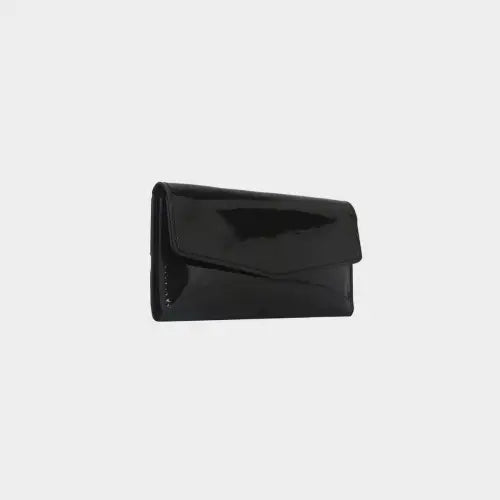 Sleek Silver PU Leather Small Wallet