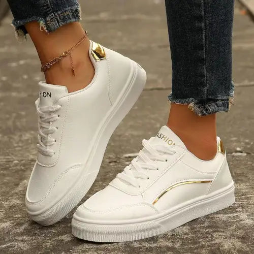 White Leather Sneakers
