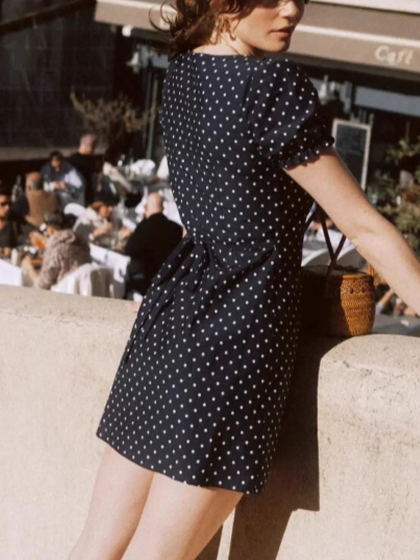 Soft Stretch Polkadot Dress