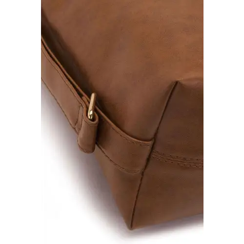 Spacious Large PU Leather Crossbody Bag