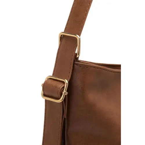 Spacious Large PU Leather Crossbody Bag
