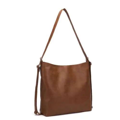 Spacious Large PU Leather Crossbody Bag