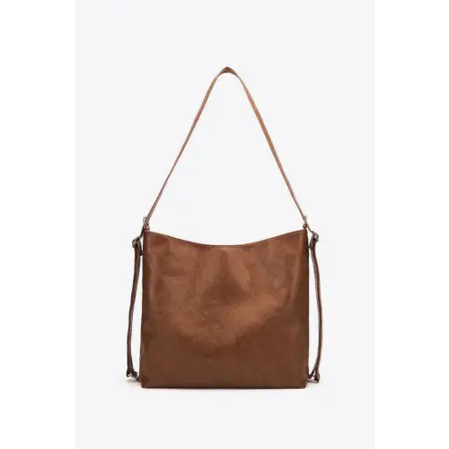 Spacious Large PU Leather Crossbody Bag