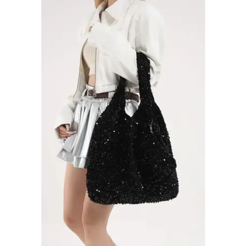 Sparkle in Style with Our Sequin Polyester Handbag for Every Occasion