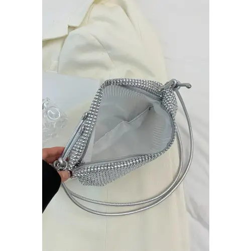 Sparkle in Style with the Rhinestone Knotted Strap Crossbody Bag