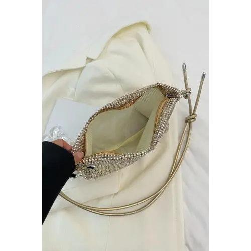 Sparkle in Style with the Rhinestone Knotted Strap Crossbody Bag