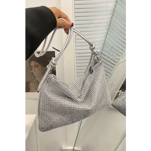 Sparkle in Style with the Rhinestone Knotted Strap Crossbody Bag