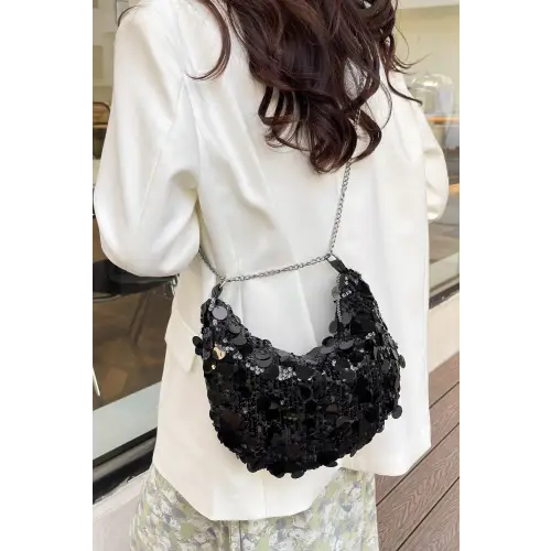 Sparkle in Style with Sequin Chain Crossbody Bags