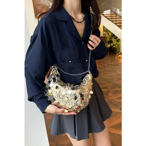 Sparkle in Style with Sequin Chain Crossbody Bags