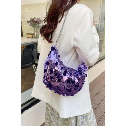 Sparkle in Style with Sequin Chain Crossbody Bags