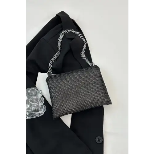 Sparkle with Rhinestone Polyester Chain Crossbody Bags