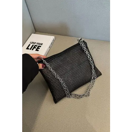 Sparkle with Rhinestone Polyester Chain Crossbody Bags