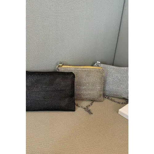 Sparkle with Rhinestone Polyester Chain Crossbody Bags