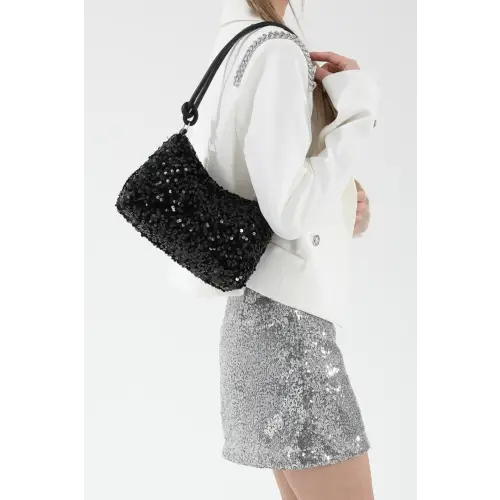 Sparkle with Sequin Shoulder Bags - Double Strap Design