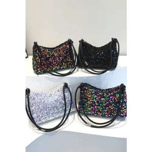 Sparkle with Sequin Shoulder Bags - Double Strap Design