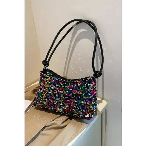Sparkle with Sequin Shoulder Bags - Double Strap Design