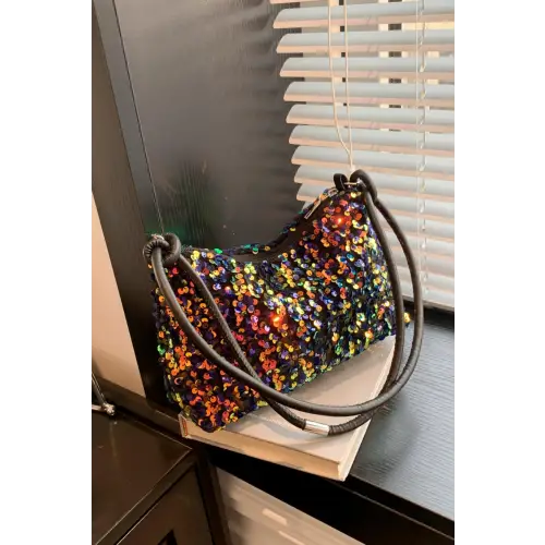 Sparkle with Sequin Shoulder Bags - Double Strap Design