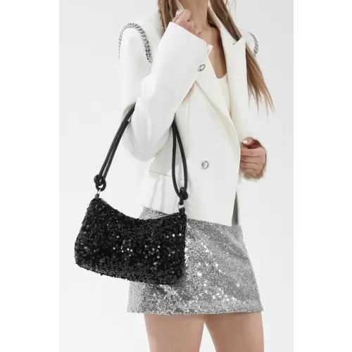 Sparkle with Sequin Shoulder Bags - Double Strap Design
