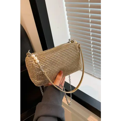 Sparkling Elegance with Crossbody Bag and Removable Strap