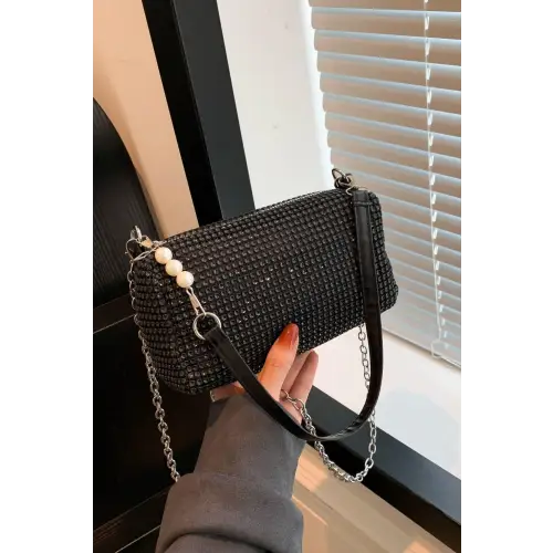 Sparkling Elegance with Crossbody Bag and Removable Strap