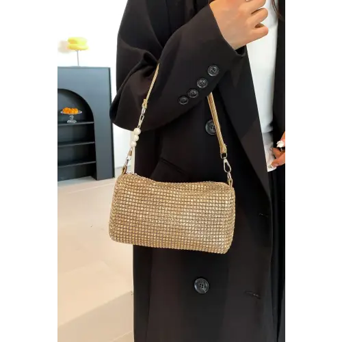 Sparkling Elegance with Crossbody Bag and Removable Strap