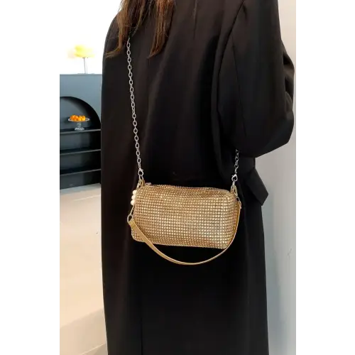 Sparkling Elegance with Crossbody Bag and Removable Strap