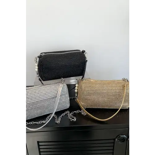 Sparkling Elegance with Crossbody Bag and Removable Strap