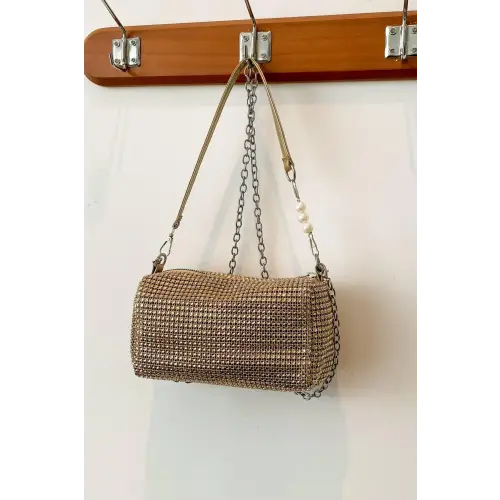 Sparkling Elegance with Crossbody Bag and Removable Strap