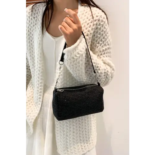 Sparkling Elegance with Crossbody Bag and Removable Strap