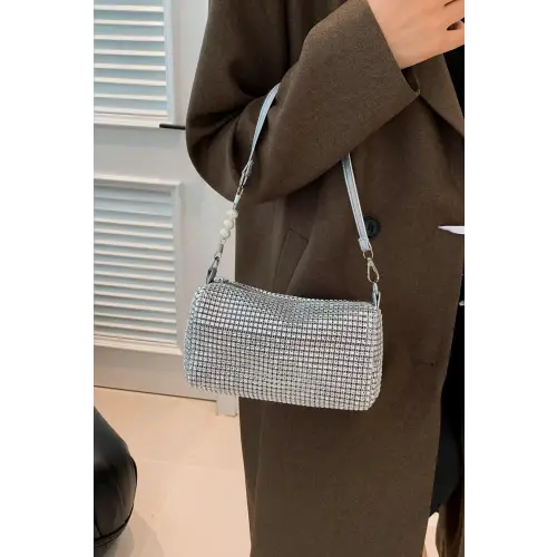 Sparkling Elegance with Crossbody Bag and Removable Strap