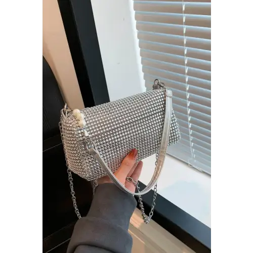 Sparkling Elegance with Crossbody Bag and Removable Strap