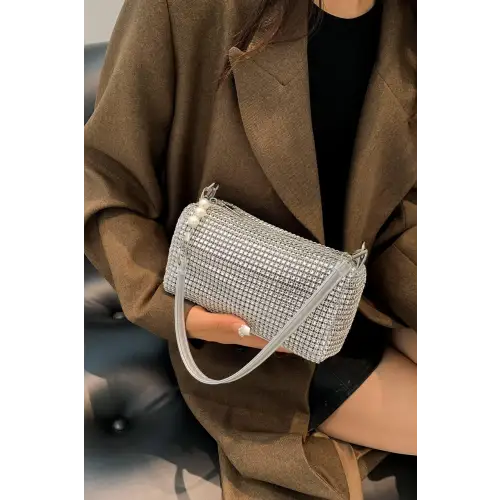 Sparkling Elegance with Crossbody Bag and Removable Strap