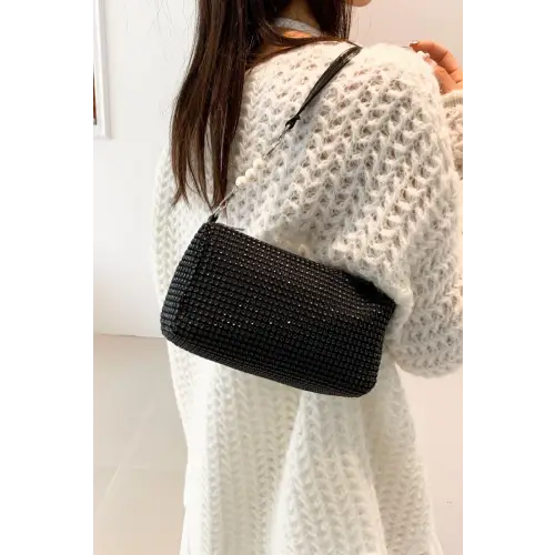 Sparkling Elegance with Crossbody Bag and Removable Strap