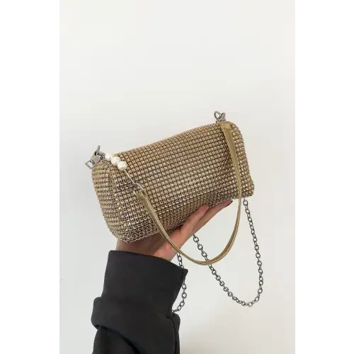 Sparkling Elegance with Crossbody Bag and Removable Strap