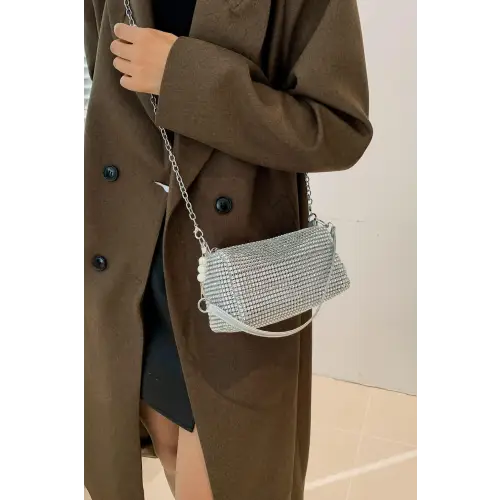 Sparkling Elegance with Crossbody Bag and Removable Strap